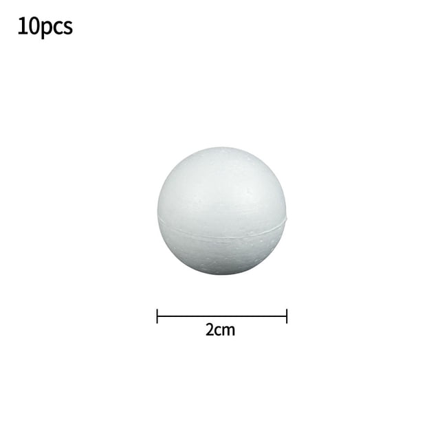 Party 10pcs Solid Foam Ball Polystyrene Balls Project Round Tree Wedding