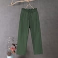 thumbnail image 2 of Timegard Plus Size Pants for Women Straight Leg Drawstring Lightweight Casual Loose Trousers with Pockets, 2 of 3