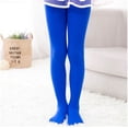 thumbnail image 2 of 2 Pack(BU2 1PCS & RD2 1PCS) Multipack for Leggings Pantihose Stretchy Basic Full Length Ballet Dance Pants Pantyhose for Spring Summer Stocking, 2 of 4