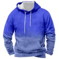 thumbnail image 1 of Rbaofujie Chandails à Capuche Mode Homme Couvre-Chef Dégradé de Couleur Mouvement Chandail à Capuche Chandails à Capuche Hauts Blouse Chandail Ras du Cou Homme, 1 of 2