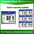 thumbnail image 1 of 2X Carte Mémoire CompactFlash Professionnelle 2 Go pour Appareil Photo, Machine Publicitaire, Carte d'Ordinateur Industriel, 1 of 5