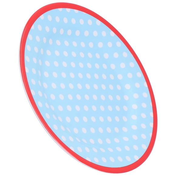 9in Melamine Dinner Plate Reusable Snack Plate Decorative Plate Lightweight Durable Dishwasher Safe with Round Edge Design for Fruits Cakes Salads