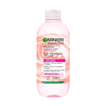 Garnier Eau Micellaire Nettoyante Tout-en-1 à L'Eau de Rose, Convient Aux Peaux Sensibles, Cruelty Free International et Végétalien, 400 ml