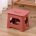 thumbnail image 2 of Folding Step Stool Heavy Duty Plastic Non-Slip Portable Chair for Indoor Outdoor Camping and Kitchen, 2 of 2