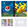 thumbnail image 2 of Trading Card Holder Card Album Binder, Protection Folder Book Collectible Card Album, 4-Pocket with 30-Pages 240-Trading Cards Capacity, Present for Children-AAC4, 2 of 5