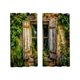 thumbnail image 2 of Rideaux d'Extérieur Imperméables Rideaux de Cour Rideaux Plantes Vertes et Fleurs Ensemble de 2 Pcs 5,9 Po, 2 of 6
