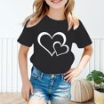 thumbnail image 4 of WEAIXIMIUNG Lebowski 2024 Chandail à Manches Longues Enfant Filles Mignon Graphique Col Rond T-Shirt à Manches Courtes Été Décontracté T-Shirt 100, 4 of 6