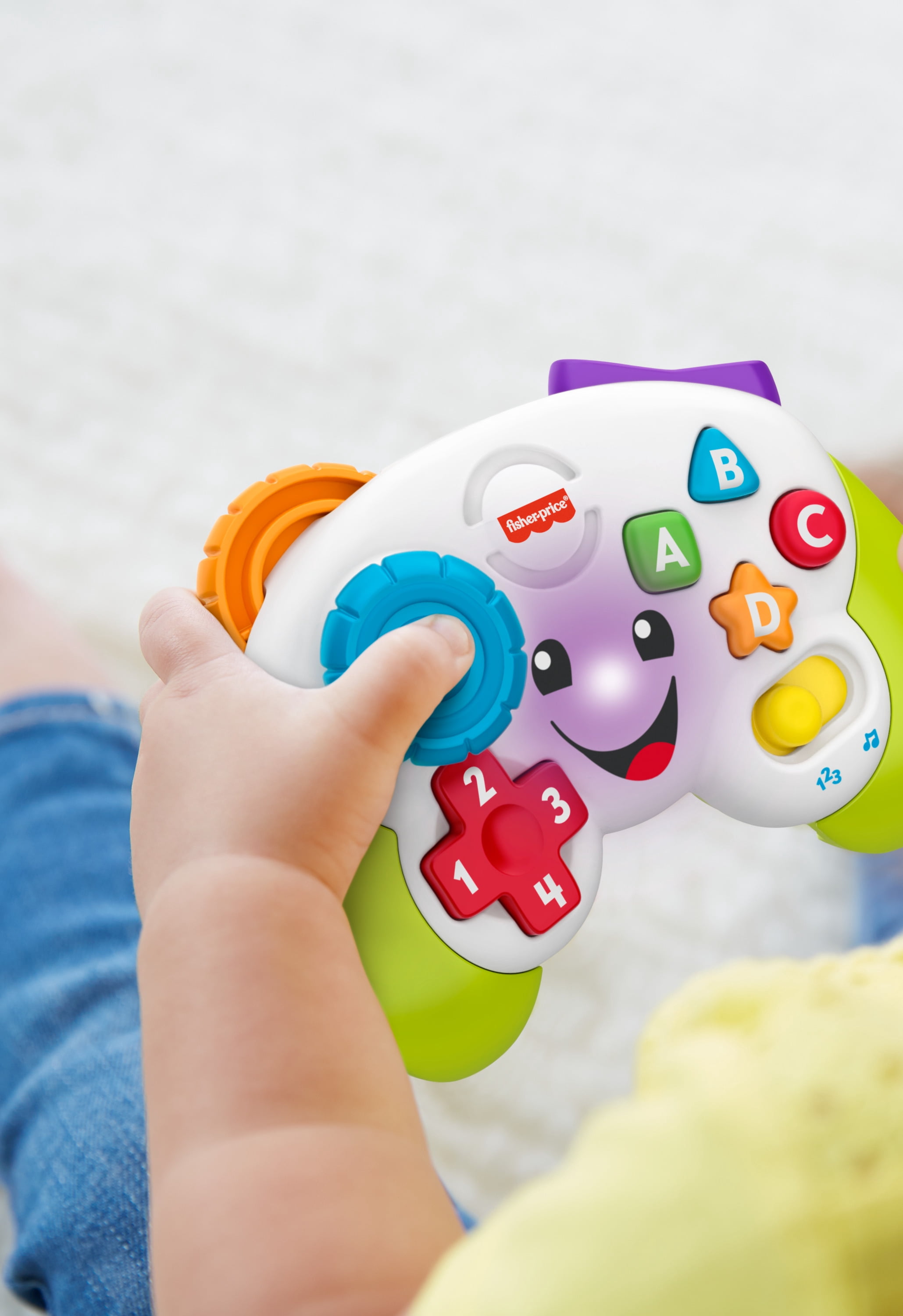 Fisher-Price Laugh & Learn Game & Learn Controller Musical Baby Toy with Lights, Multilanguage Version