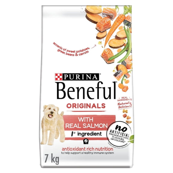Beneful Originaux au Vrai Saumon, Nourriture Sèche pour Chiens 7kg