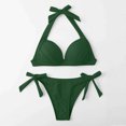 thumbnail image 3 of Birdeem Mode Aguichant Femmes Bikini Uni Rehausseur Rembourré Maillot de Bain Ensemble, 3 of 6
