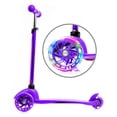 thumbnail image 3 of Rugged Racer Mini Deluxe 3 Wheel Kick Scooter with Led and Adjustable Height with Purple Design, 3 of 8