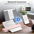 thumbnail image 3 of Phomemo P831 Portable Printers Wireless for Travel - 300 DPI Bluetooth Thermal Printer Support 8.5x11 US Letter & A4 Regular Copy Paper, Inkless Printer Compatible with Mobile & Laptop for Home Office, 3 of 16