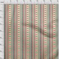 thumbnail image 3 of oneOone Tissu Popeline de Coton Imprimé Géométrique/rayé & Floral au Mètre 42 Pouces de Large, 3 of 4
