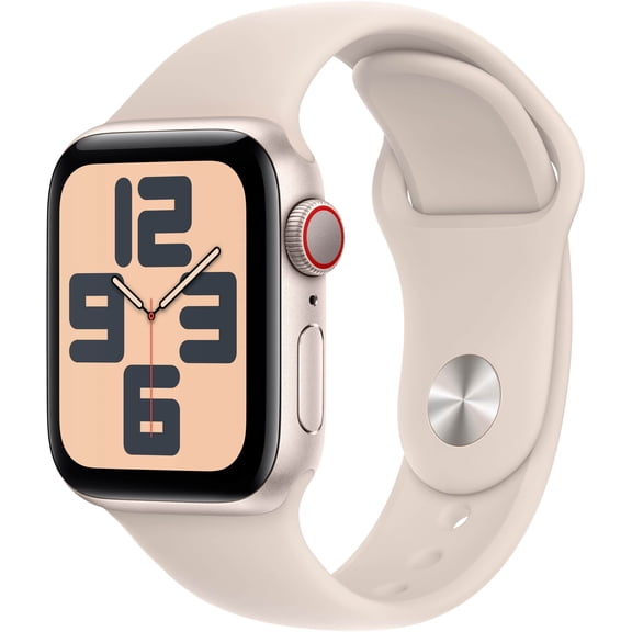 Remis à Neuf Apple Watch SE (2022) 2e Gén. 40 mm A2722 (GPS Seulement, Sans Cellulaire) Starlight (Grade A)