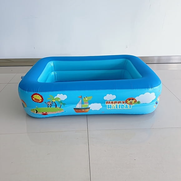 Bamboohart 1 Piscine Gonflable en PVC Épaissi Durable Format Familial Convient pour Cour Arrière Jardin Plaisir Aquatique d'Été