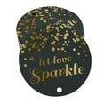 thumbnail image 1 of Inkdotpot Real Gold Foil Let Love Sparkle Wedding Tags Favor Hang Paper Tags 50 Pieces, 1 of 6