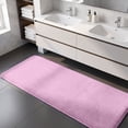 thumbnail image 4 of 47in Extra Large Corals Fleece Bath Mat Soft Shaggy Bathroom Rug Non-Slide Latex Backing Absorbent Quick Dry Machine Washable Floor Carpet for Bathtub Shower Sink Doorway Home Decor, 4 of 8