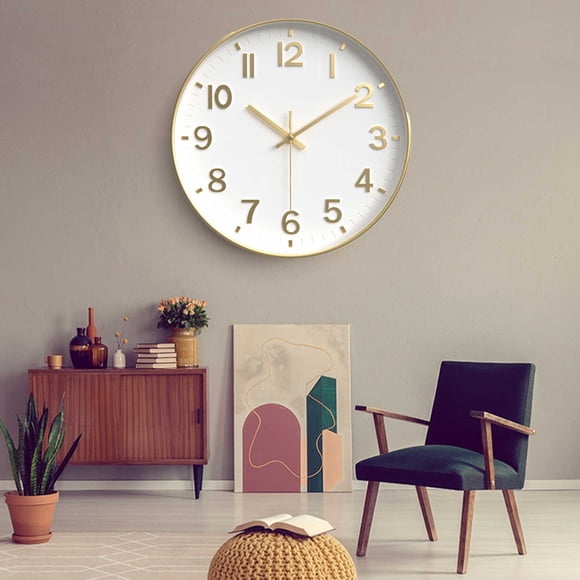 Chmadoxn Home Appliances Wall Clock Silent Wall Clocks Battery Operated 12 Inch Modern Non Ticking Analog Clock Decorative For Kitchen Office Bathroom Bedroom clock clock