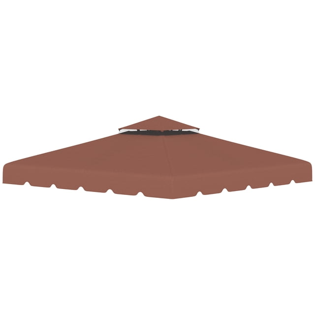 Outsunny Toit de Rechange pour Pavillon à Double Toit 10'x10 Pieds, Café