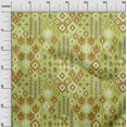 thumbnail image 2 of oneOone Viscose Jersey Fabric Block & Geometric Ikat Print Fabric By Yard 60 Inch Wide, 2 of 5