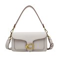 thumbnail image 1 of Leather D-Seam Cushion Tabby Shoulder Bag WHITE, 1 of 5