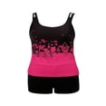 thumbnail image 4 of Plus Size Swimsuits for Women Two Piece Tankini Top Boyshort Bathing Suits Tummy Control Swimwear, 4 of 6