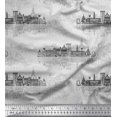 thumbnail image 1 of Soimoi Black polyester Crepe Fabric Sketch Monuments Architectural Fabric Prints By Yard 42 Inch Wide, 1 of 3