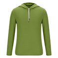 thumbnail image 4 of Penkiiy Chandail à Capuchon pour Homme, Chandail à Manches Longues, Décontracté, Mode, Chandails, Cordon de Serrage, Chandail à Capuchon de Gym, 4TG, Vert Armée, 4 of 6