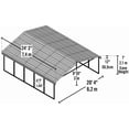 thumbnail image 3 of Arrow Carport 20 x 20 - Coquille d'oeuf, 3 of 9