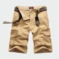 thumbnail image 1 of EOYWHK Shorts d'Entraînement pour Hommes Athleisure Shorts Cargo Coupe Décontractée Bermuda Demi-Longueur Extensible pour Course Randonnée avec Multi-Poches, S-4TG, 1 of 4