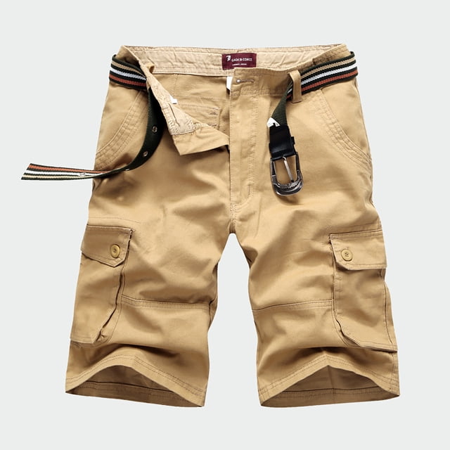 EOYWHK Shorts d'Entraînement pour Hommes Athleisure Shorts Cargo Coupe Décontractée Bermuda Demi-Longueur Extensible pour Course Randonnée avec Multi-Poches, S-4TG
