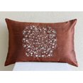 thumbnail image 3 of The HomeCentric Decorative Pillow Covers, Decorative Pillow Covers 12x18 inch (30x45 cm) Orange, Silk Rectangular Pillow Covers, Handmade Pillow Covers - Crystal Evening, 3 of 3