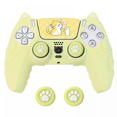thumbnail image 1 of Gamepad Silicone Protective Cover for PS5, Cute Cat Ear Game Controller Protective Case with Joystick Cap, 1 of 6