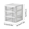 thumbnail image 2 of Organisateur de Tiroirs de Rangement en Plastique Boîte de Rangement de Bureau, Petit Tiroir de Bureau Transparent, Mini Boîte de Rangement en Plastique, Boîte de Rangement pour Papeterie Lapin Organisateur de Petits Tiroirs Rangement, 2 of 3