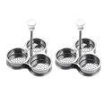 thumbnail image 2 of Kitchen Utensils Set Stainless Egg Poacher Egg Poacher Pan Poached Egg Cooker Nonstick Poached Egg Pan Boiled Eggs Maker Egg Pan With 3 Cups Egg Cooker Poached Egg Maker For Kitchen 2PCS Silver, 2 of 8