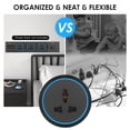 thumbnail image 2 of Yeacher Universal 3-Pin Track Sockets Power Sockets Adapter Power Track Socket Outlet Versatile Electric Mobile Track Socket Slidable Wall Outlet with Blue LED Ring, 2 of 8