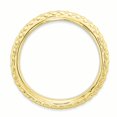 thumbnail image 2 of 925 Sterling Silver Gold Plate Wave Stackable Ring Curved, 2 of 7