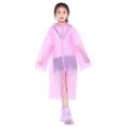thumbnail image 1 of Liyamei Spring Summer And Autumn Boys' And Girls' Plain Color Buttoned Thick Poncho Raincoats Rain Ponchos, 1 of 5