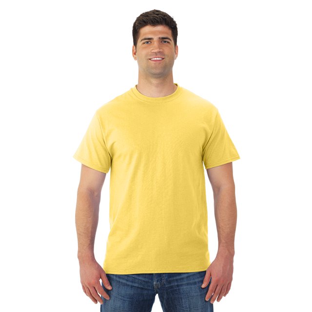 Jerzees Mens DRI-POWER Active Short Sleeve Crew T-Shirt, S, Island Yellow