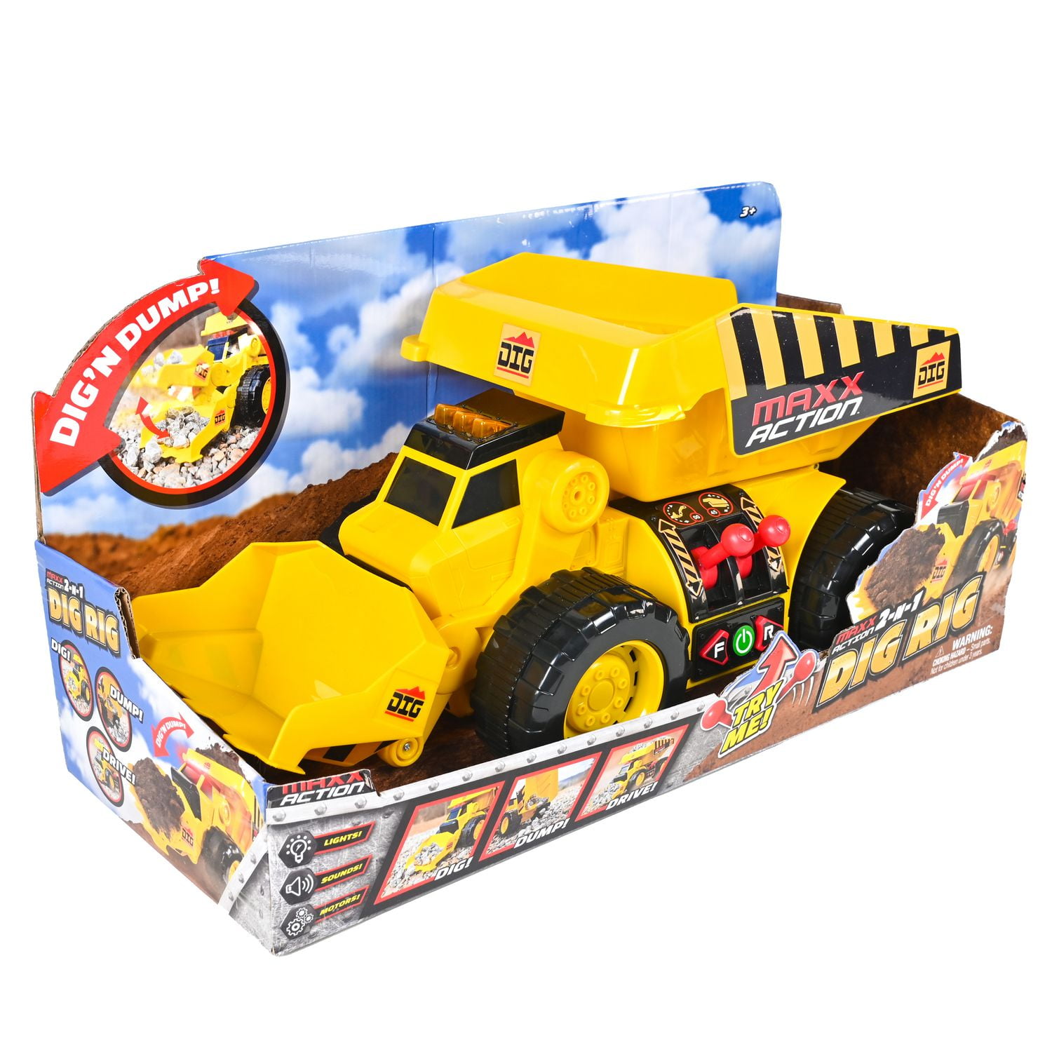 Maxx Action 2-N-1 Dig Rig