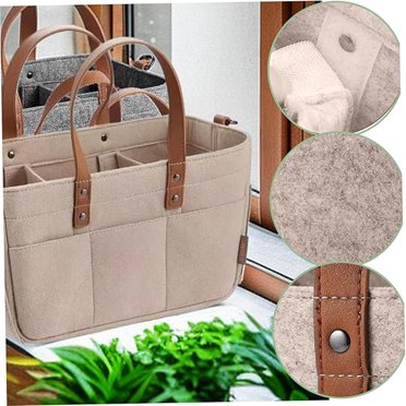 Sac de Rangement Pliable, Sac de Rangement en Feutre Pliable Durable et Léger, Portable, Léger, Multifonction, Compartiments Interchangeables pour Voiture, Voyage, Intérieur