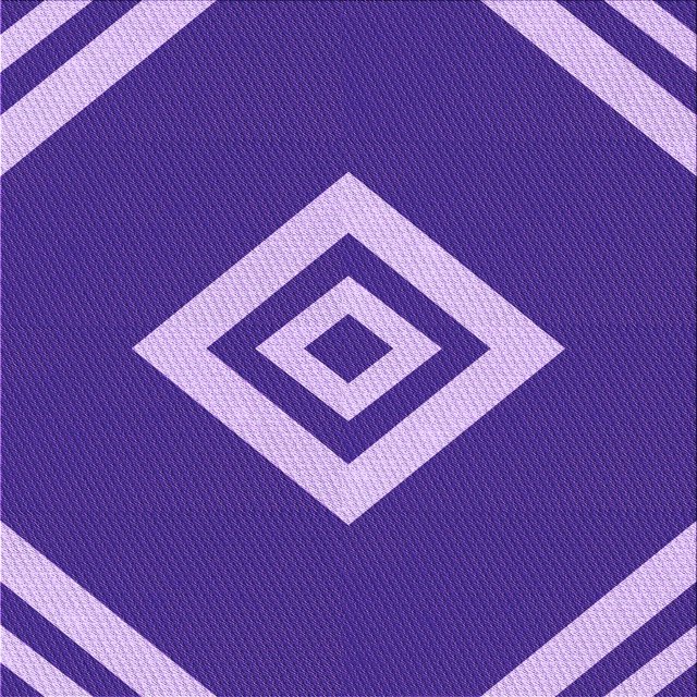 Ahgly Company Tapis d'Intérieur Lavable en Machine Carré Violet Transitionnel, 7 Pieds Carré