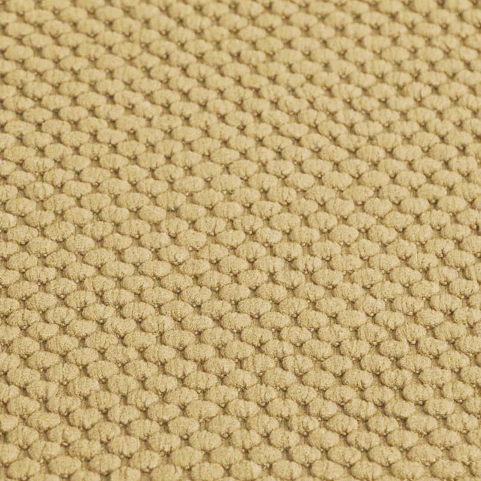 Marina Decoration Coussin Épais Confortable en Mousse à Mémoire de Forme Motif Nid d'Abeille Antidérapant Dossier en Caoutchouc pour Chaise de Cuisine, 2 Pack Taupe
