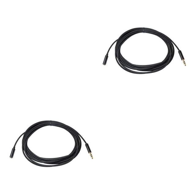 QualitChoice Laptop Portable Audio Extension Cable MP3 Player 3.5mm Male to Female Adapter Converter Accessories Replacing Parts 5m 2Set