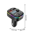 thumbnail image 1 of 5.0 Car Bluetooths FM Transmitter Wireless LED Display Auto MP3 Player Dual USB Ports Phone Charger For Car Radio Music Adapter, 1 of 1