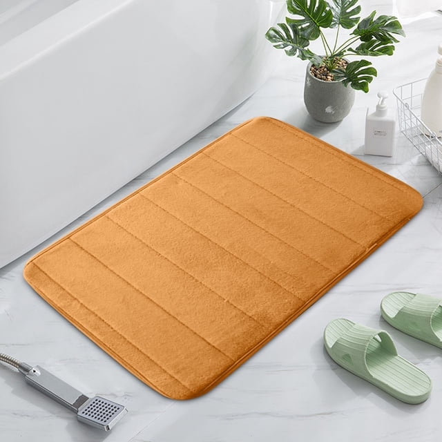 Yhmxh Rug,Carpet,Bath Mat,Door Mat Thick Velvet Floor Mat Kitchen Bathroom Foot Mat Solid Color Cotton Foot Mat 2pc Floor Mats
