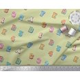 thumbnail image 2 of Soimoi Velvet Fabric Numbers & Alphabets Text Decor Fabric Printed Yard 58 Inch Wide, 2 of 3