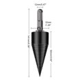 thumbnail image 3 of Agiferg Firewood Machine Drill Wood Reamer Punch Bit For Split Wood Cone-Drilling Tool, 3 of 3