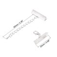 thumbnail image 2 of Unique Bargains 10Set Ribbon Crimp Clamp Ends Lobster Claw Clasps & Chain 25mm Silver White for DIY, 2 of 7