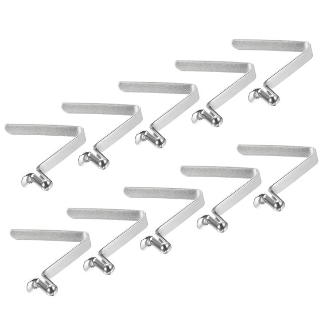 Unique Bargains 8.5x5mm Kayak Paddle Snaps, Hollow Button Single Pin Lock Tube Spring Clips for Tent Pole, 10 Pack